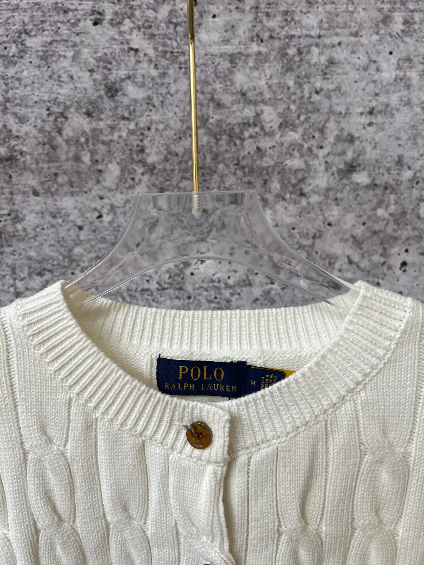 P240 Ralph Lauren autumn women's knitted rubber flower cardigan sweater, Xiaohongshu traffic password, classic rubber flower cardigan buttons, original pure cotton yarn craftsmanship, slim fit upper body, lazy old money style